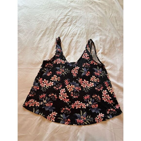 American Eagle Soft & Sexy Crepe Floral Tank Top Woman’s Size Medium - Picture 1 of 8